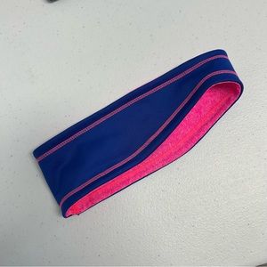 Goody Athletique Pink Blue reversible‎ Ear Warmer Headwrap headband NEW Stretch